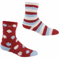 Regatta - Ensemble Chaussettes pour bottes COSY - Enfant (Rouge vif / Bleu clair / Blanc)