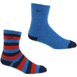Regatta - Ensemble Chaussettes pour bottes COSY - Enfant (Bleu / bleu marine / rouge)