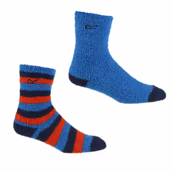 Regatta - Ensemble Chaussettes pour bottes COSY - Enfant (Bleu / bleu marine / rouge)