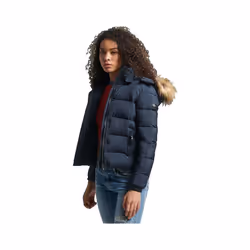 Veste Vintage Layer Polyester Bleu