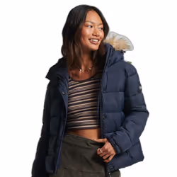 Veste Vintage Layer Polyester Bleu