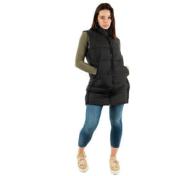 Gilet Studios Longline Quilted Polyester Noir