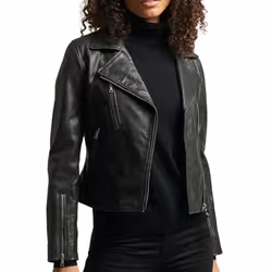 Veste de motard en cuir femme Superdry