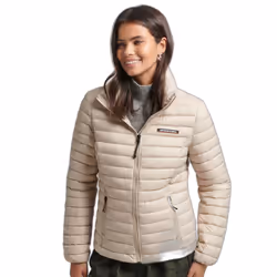 Veste Code Tech Core Down Nylon Beige