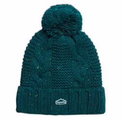 Bonnet à pompon en mailles torsadées femme Superdry