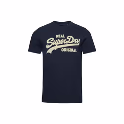 T shirt Superdry Vintage classic logo Homme Bleu