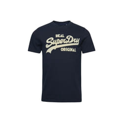 T shirt Superdry Vintage classic logo Homme Bleu
