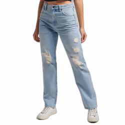 Jeans droit taille haute femme Superdry
