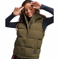 Doudoune sans manches à capuche femme Superdry Everest