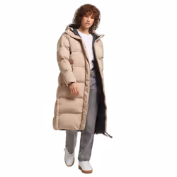 Doudoune longue à capuche femme Superdry