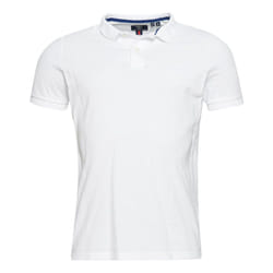 Polo Superdry Classic logo brodé vintage Homme Blanc