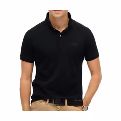 Polo Superdry classique Homme Noir