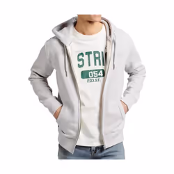 Sweatshirt zippé à capuche en coton bio Superdry Vintage