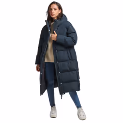 Doudoune longue à capuche femme Superdry