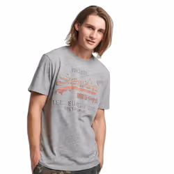T-Shirt Vintage Vl Cali Coton Gris