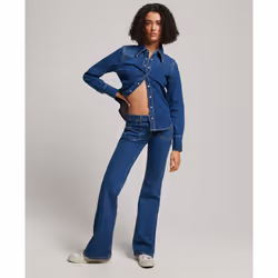 Chemise Vintage Western Coton Bleu
