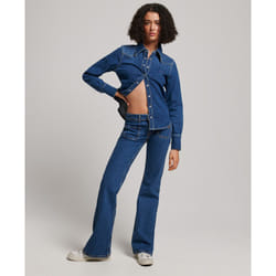 Chemise Vintage Western Coton Bleu