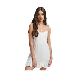 Robe Vintage Cami Mini Viscose Blanc