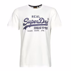 T shirt Superdry Vintage logo Homme Blanc