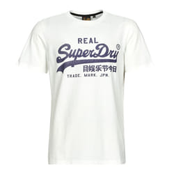 T shirt Superdry Vintage logo Homme Blanc