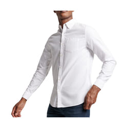 Chemise manches longues en coton bio Superdry Oxford