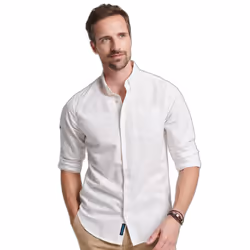 Chemise boutonnée lin et coton bio Superdry Studios