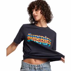 T-shirt molletonné femme Superdry molletonné Vintage Scripted