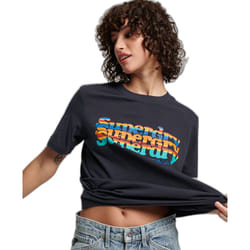 T-shirt molletonné femme Superdry molletonné Vintage Scripted