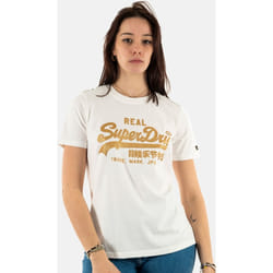 T-Shirt Vl Embellish Coton Beige