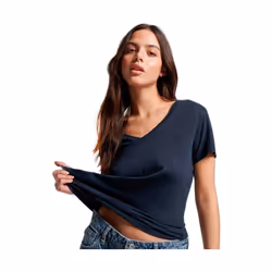 T shirt Superdry Authentic Femme Bleu