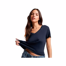 T shirt Superdry Authentic Femme Bleu