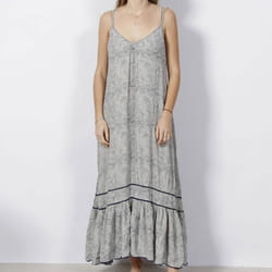 Robe Vintage Long Beach Cami Viscose Multicolore