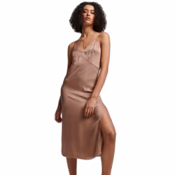 Robe caraco mi-longue satin femme Superdry Studios