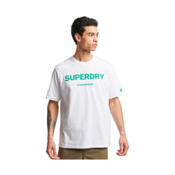 T shirt Superdry Code Core Homme Blanc