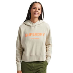 Sweatshirt court à capuche femme Superdry Core Sport