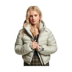 Veste Code Lwt Crop Padded Nylon Vert