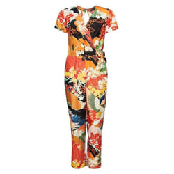 Combinaison Woven Jumpsuit Vintage Synthétique Orange
