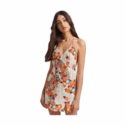 Robe Vintage Mini Slip Halter Viscose Blanc