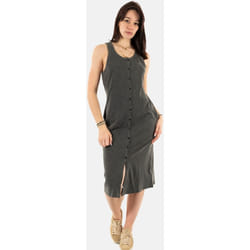Robe mi-longue boutonnée en jersey femme Superdry Vintage