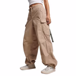 Pantalon baggy parachute femme Superdry