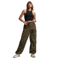 Pantalon baggy parachute femme Superdry
