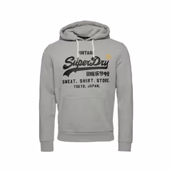 Sweat Superdry classique Vintage Logo Store Homme Gris