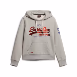 Sweat Superdry vintage Femme Gris
