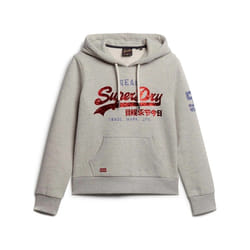 Sweat Superdry vintage Femme Gris