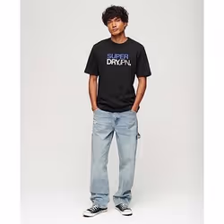 T-Shirt Sportswear Loose Coton Noir