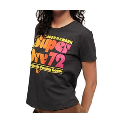 T-shirt à motif années 70 femme Superdry Retro Font