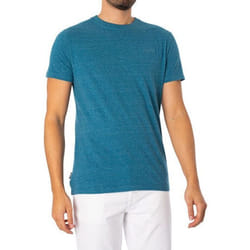 Tee shirt SUPERDRY M1011245A 1AF - Alaskan Blue Marl - Homme - Manches courtes - Col arrondi