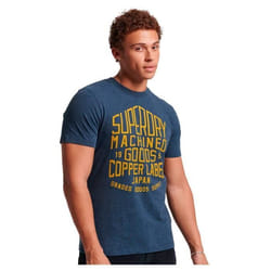 T-Shirt de Travail Copper Label - Superdry - Airborne Navy Jaspe Marl - Homme