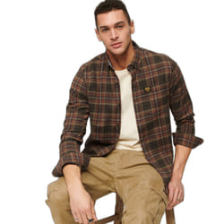 Chemise de bûcheron manches longues en coton bio Superdry