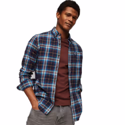 Chemise de bûcheron manches longues en coton bio Superdry